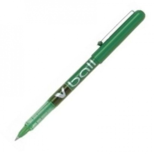 c/12 Bolígrafo Pilot V-Ball verde punta 0,7mm