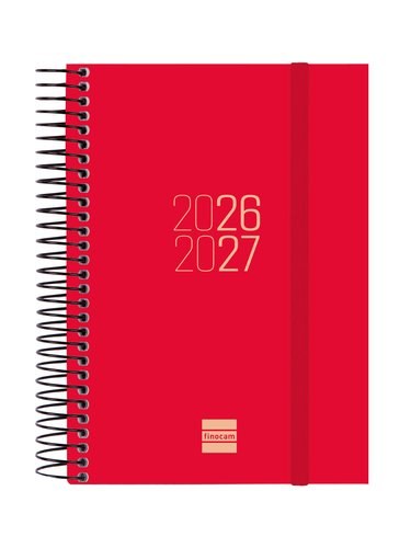 [633363027] AGENDA ESCOLAR 26-27 E8 DP ESPIR ROJO ESPIRAL