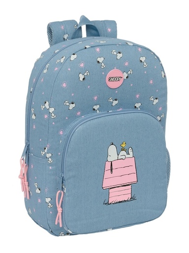 MOCHILA ADAPTABLE CARRO SNOOPY 30x46x14cm