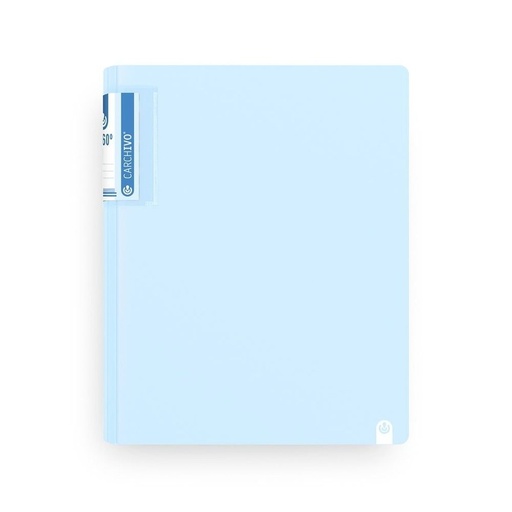 CARPETA ANILLAS A4 4 ANILLAS 25MM FOAM SOFT AZUL