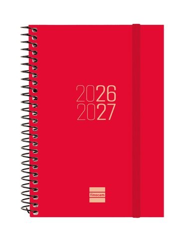 AGENDA ESCOLAR 26-27 E8 SVH ESPIR ROJO ESPIRAL