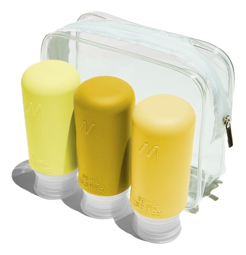 [TRBOTTLES3YL] TRBOTTLES3YL botella y recipiente de viaje Silicona Botella flexible
