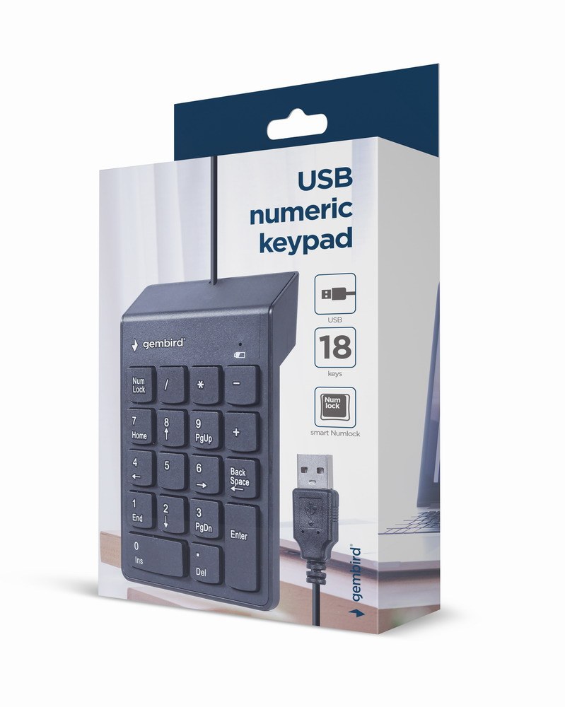 [KPD-U-03] KPD-U-03 teclado numérico Portátil/PC USB Negro