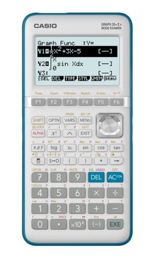 [GRAPH 35+E II] Graph 35+E II calculadora Bolsillo Calculadora gráfica Gris, Turquesa