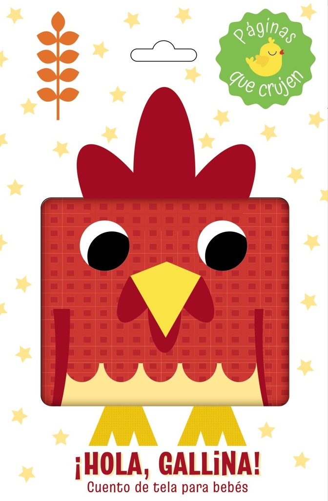 íHola, gallina! Cuento de tela para bebés