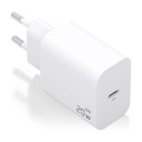 Cargador GaN 20W, 1xUSB-C PD3.0, Blanco