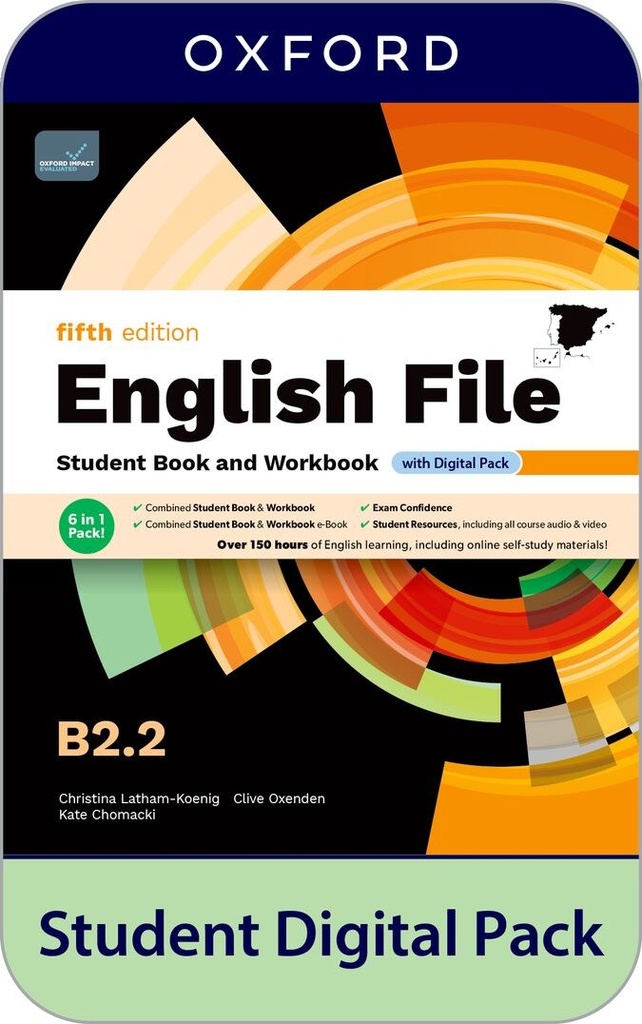ENGLISH FILE B2.2 5A.ED. STUDENT+WORKBOOK WITHOUT KEY
