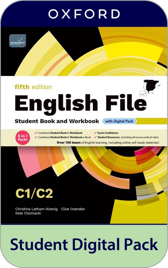 ENGLISH FILE C1.2 5A.ED. STUDENT+WORKBOOK WITHOUT KEY