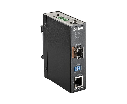 [DIS-M100G-SW] DIS-M100G-SW convertidor de medio 4000 Mbit/s Multimodo, Monomodo Negro