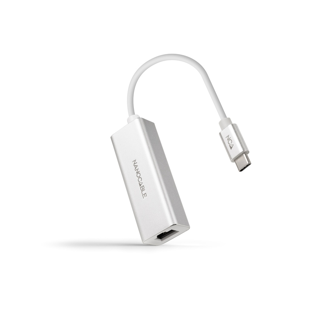 Conversor USB-C A Ethernet Gigabit 10/100/1000 Mbps. 15cm