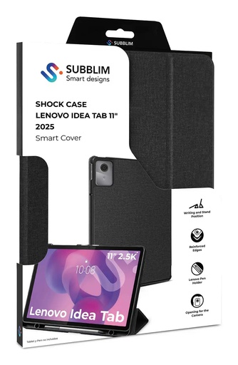 [SUBCST-5SC160] Funda Tablet Shock Case Compatible con Lenovo Idea Tab 11 Negro SmartCover