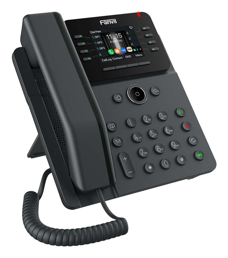[V62W] V62W teléfono IP Negro 12 líneas LCD