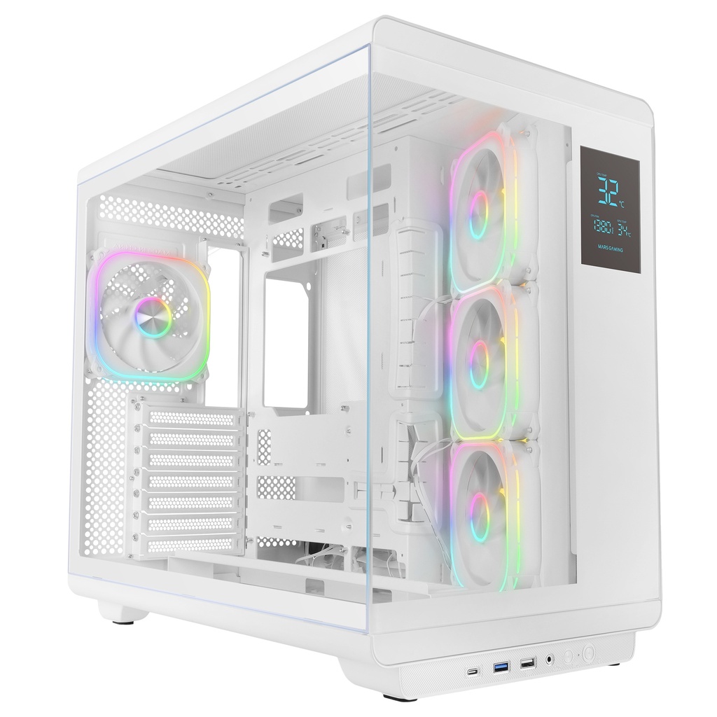 MCREVPROW carcasa de ordenador Midi Tower Blanco