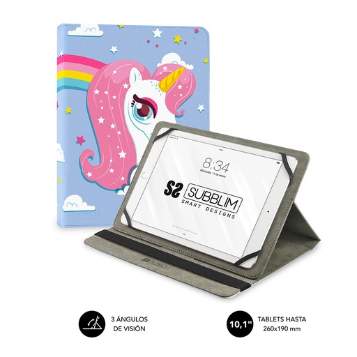 [SUB-CUT-4TC008] Funda Tablet Universal TRENDY CASE UNICORN 10.1