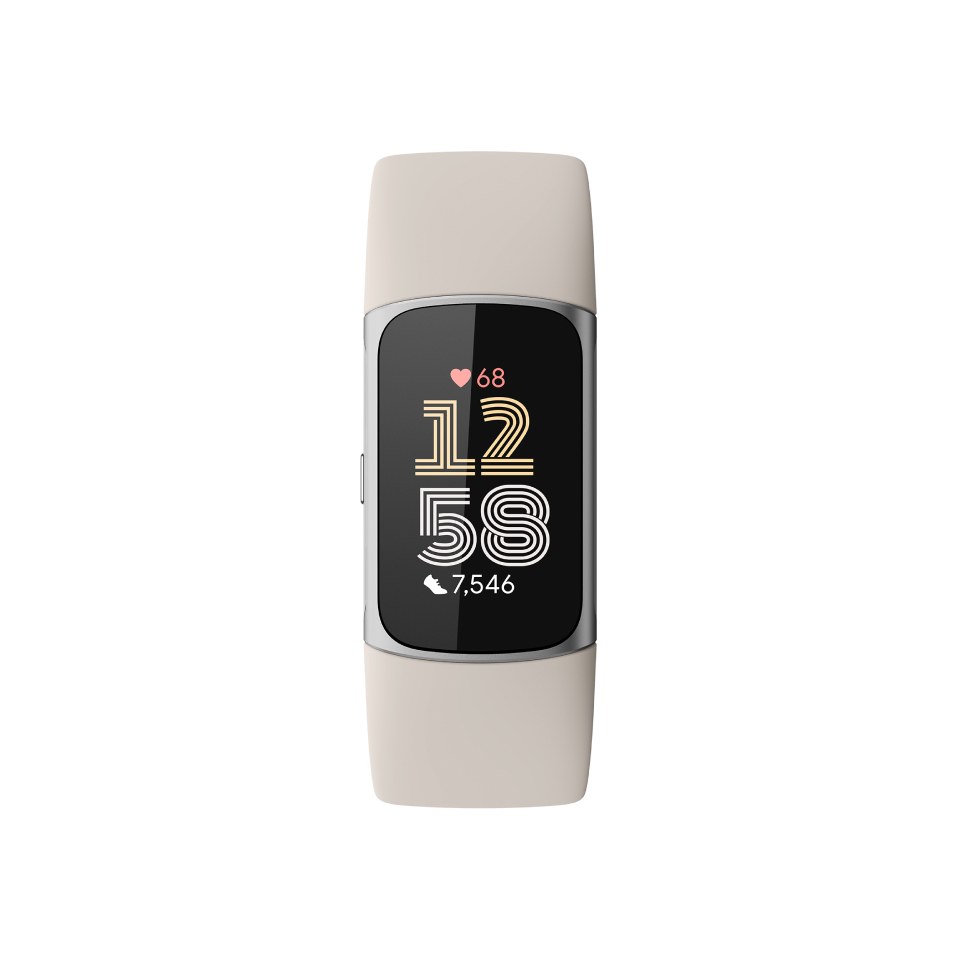 Charge 6 AMOLED Pulsera de actividad Beige, Plata