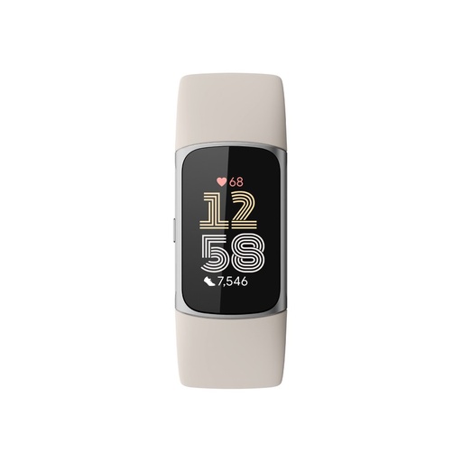 [431SRWT] Charge 6 AMOLED Pulsera de actividad Beige, Plata