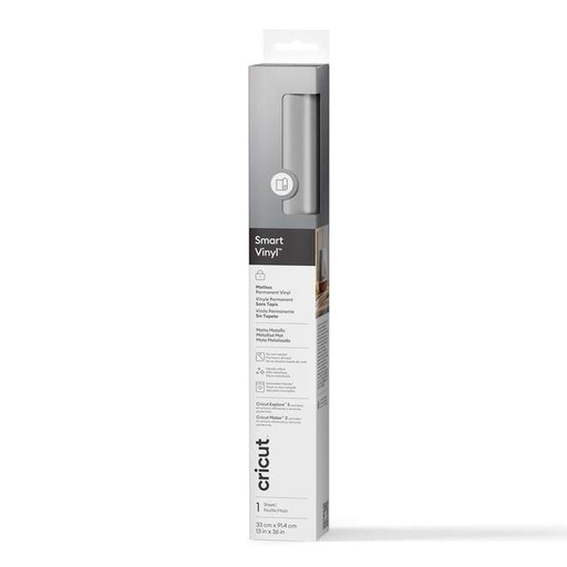 [2011611] Metallic Smart Vinyl Permanente Plata Mate