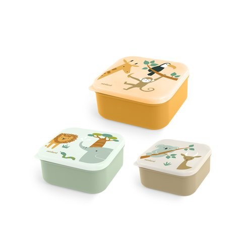 [89623] SET 3 FIAMBRERAS INFANTILES JUNGLA