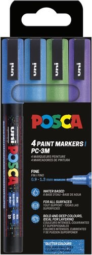 ROTUL.UNI-POSCA PC-3M COL. FRIOS  E/4