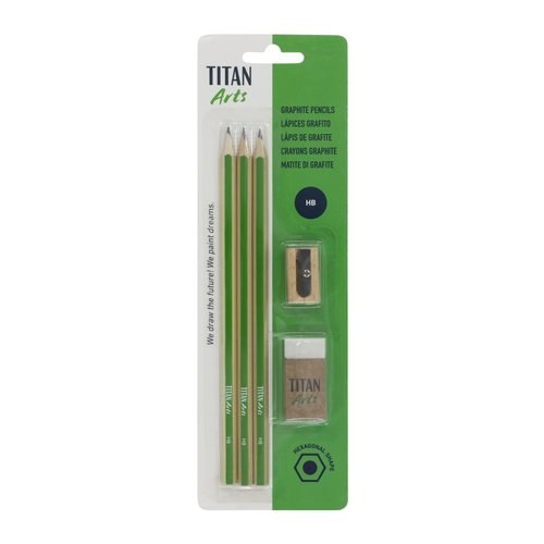 LAPIZ TITAN AC ECO HB SET 3