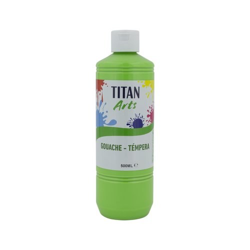 TEMPERA TITAN AC ESC.500ml VERDE VIVO