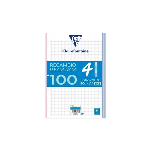 RECAMBIO CLAIREF.A4 100h CD.5 COL.P - Pack de 20 unidades