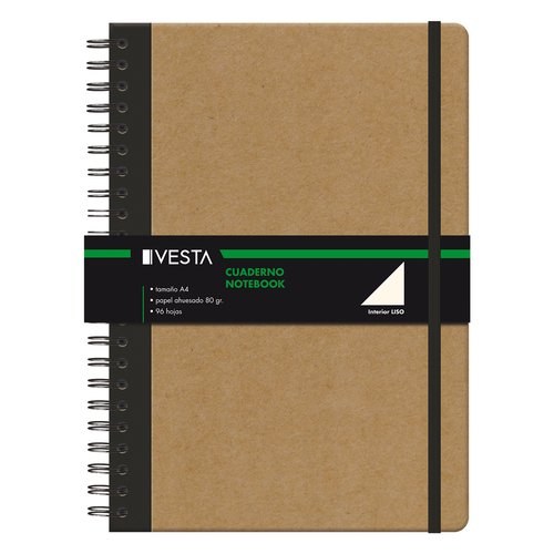 [10743] BLOC VESTA NATURE A4 96h LISO