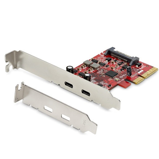 [PEXUSB312C3] Tarjeta Adaptadora PCI Express de 2 Puertos USB-C 3.2 Gen 2 10Gbps