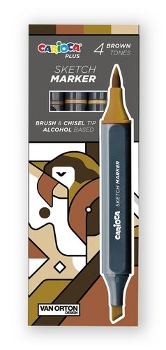 [45246/06] ROTUL.CARIOCA PLUS DOBLE P.COL.MARRONES