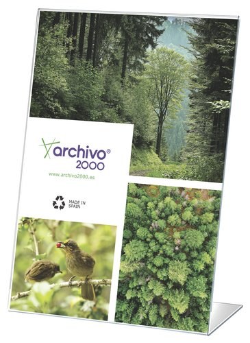 [20903 CS TP] EXPOSITOR SOBR. L A3 VERTICAL CRISTAL - Pack de 25 unidades