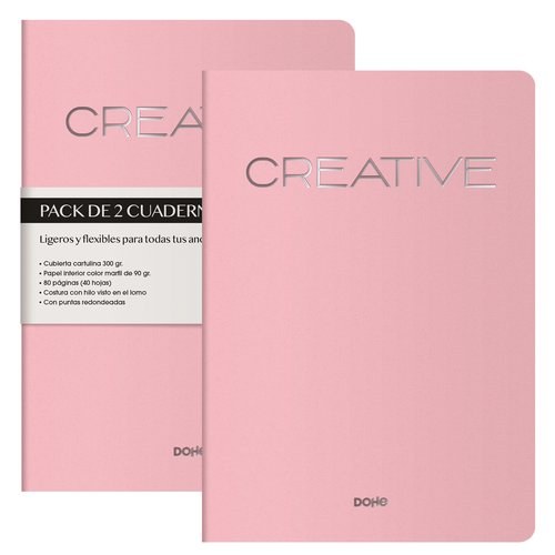 [11053] CUADERNO DOHE CREATIVE A4 ROSA