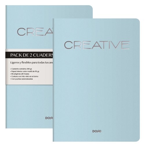 CUADERNO DOHE CREATIVE A4 TURQ.