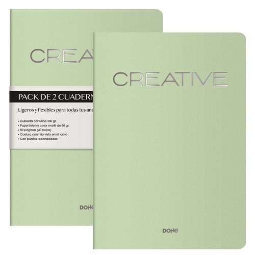 CUADERNO DOHE CREATIVE A4 VERDE