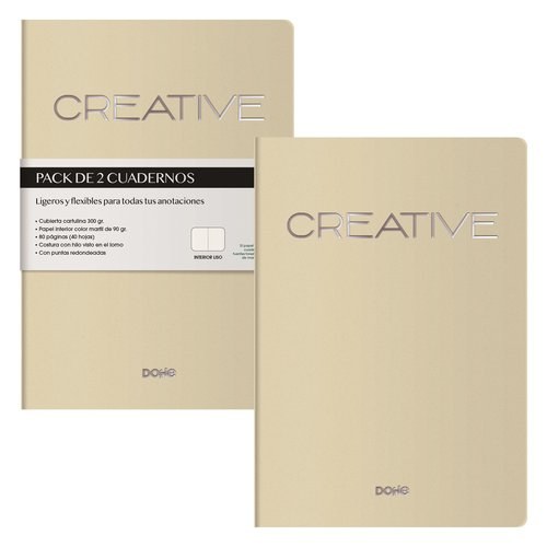 CUADERNO DOHE CREATIVE A5 BEIGE