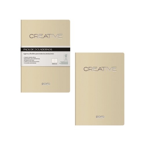 CUADERNO DOHE CREATIVE A6 BEIGE