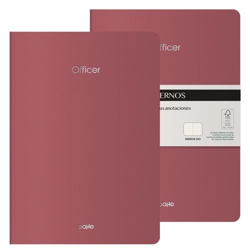 CUADERNO DOHE OFFICER A4 BURDEOS