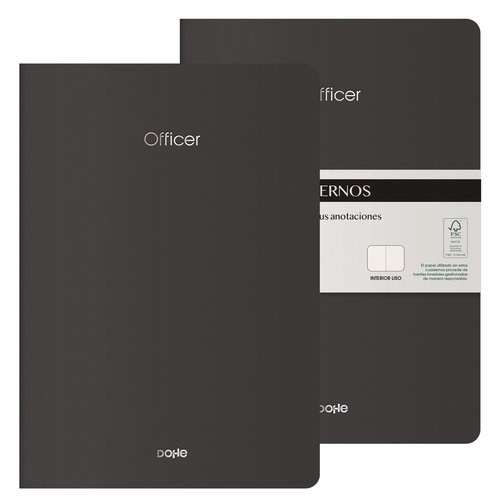 CUADERNO DOHE OFFICER A4 NEGRO
