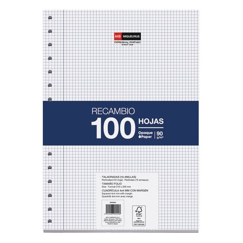RECAMBIO MR Fº 100h 16 TAL.CD.4