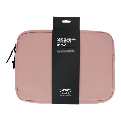 FUNDA PORTATIL GALGO 14  ROSA