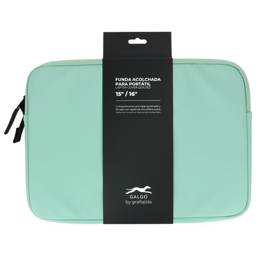 [37750321] FUNDA PORTATIL GALGO 16  VERDE CLARO