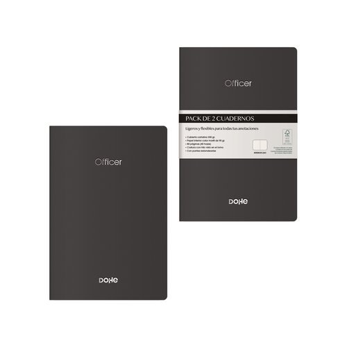 [11051] CUADERNO DOHE OFFICER A6 NEGRO