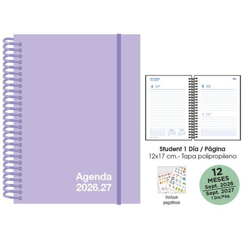 AG.ESC.SF. STUDENT 120x170 D/P PASTEL LI
