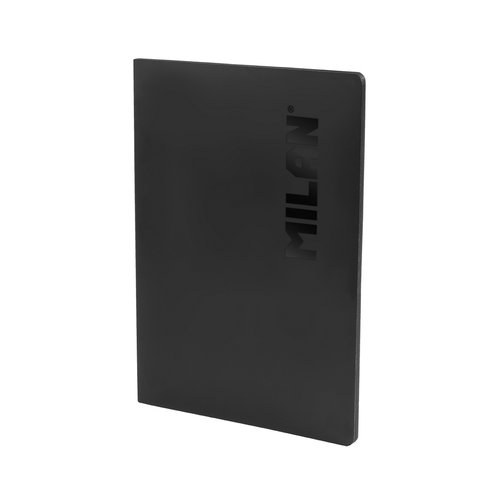 [57242L48DWK] LIBRETA A4 ENCOLADA LINEAS 48H 95G COLECCION SHADOW NEGRO