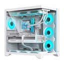 H3 PRO Midi Tower Transparente, Blanco