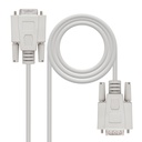 CABLE SERIE RS232 DB9/M-DB9/H 1.8 M