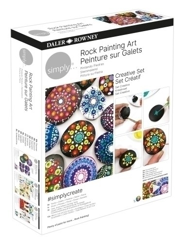 [D196250001] SET DALER ROWNEY CREATIVO ROCK PAINTING