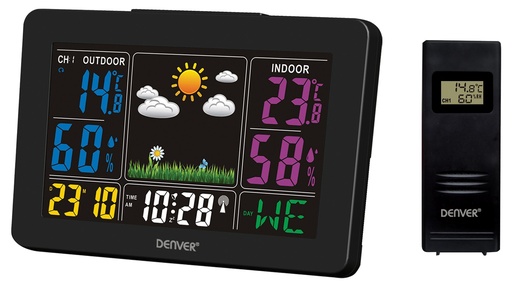 [WS-540BLACK] WS-540BLACK estación meteorológica digital Negro AC/Batería
