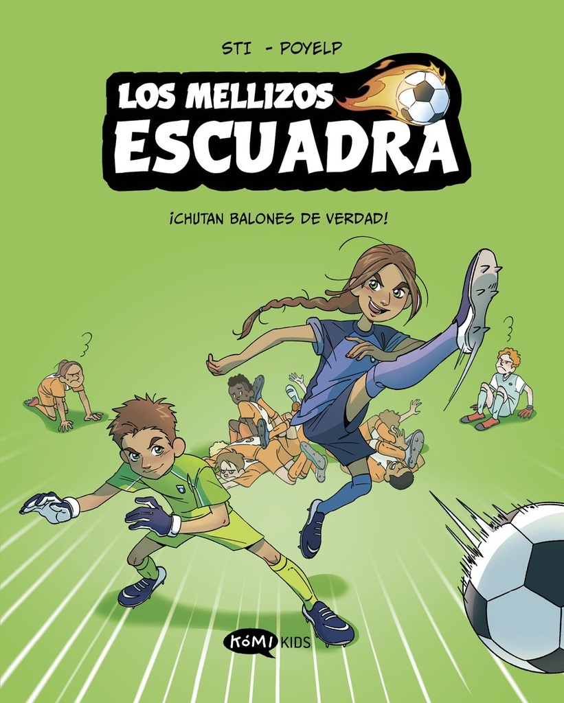 Los mellizos Escuadra 1. íChutan balones de verdad!