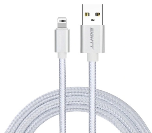 [ECI-2S] ECI-2S cable de conector Lightning 1 m Plata