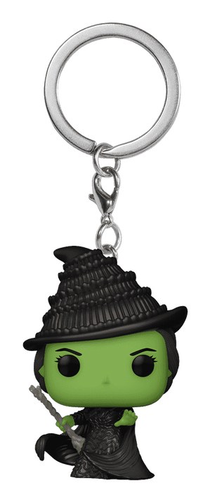 POP! KEYCHAIN Elphaba Llavero de anilla Negro, Verde